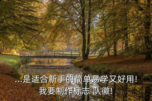 ...是適合新手的簡單易學又好用!我要制作標志 隊徽!