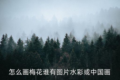 怎么畫梅花誰有圖片水彩或中國畫