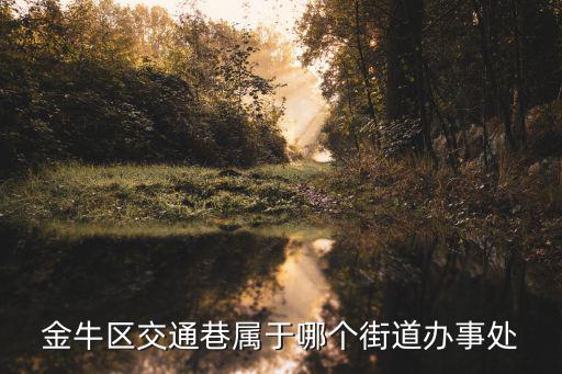 金牛區交通巷屬于哪個街道辦事處