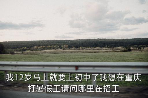 我12歲馬上就要上初中了我想在重慶打暑假工請問哪里在招工