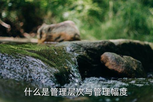 什么是管理層次與管理幅度