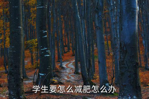 學生要怎么減肥怎么辦