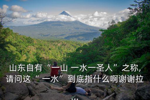 山東自有“一山 一水一圣人”之稱,請問這“ 一水”到底指什么啊謝謝拉...