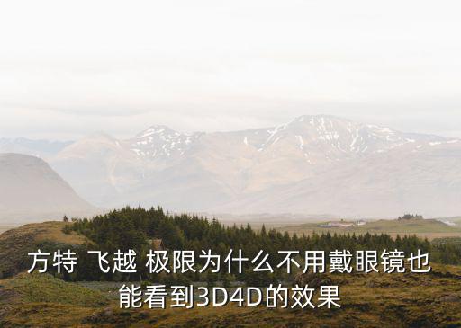 方特 飛越 極限為什么不用戴眼鏡也能看到3D4D的效果