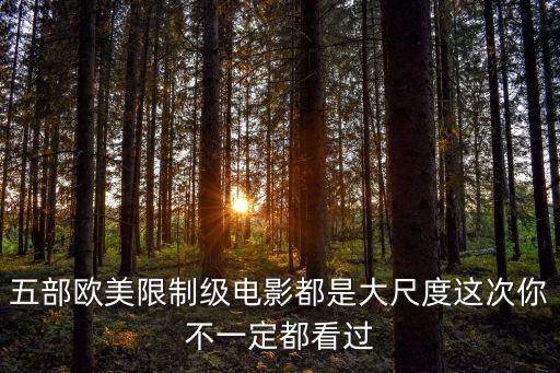 五部歐美限制級電影都是大尺度這次你不一定都看過