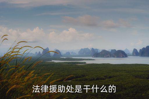 法律援助處是干什么的