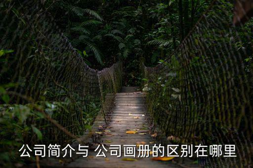  公司簡介與 公司畫冊的區(qū)別在哪里