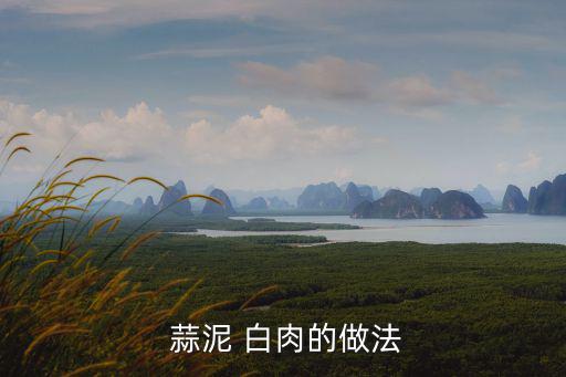 蒜泥拌白肉,秘制醬汁白肉