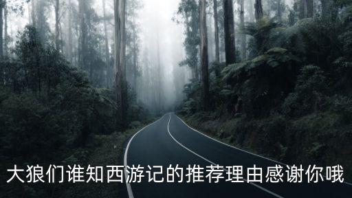 大狼們誰知西游記的推薦理由感謝你哦