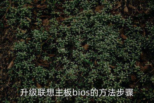 升級聯想主板bios的方法步驟
