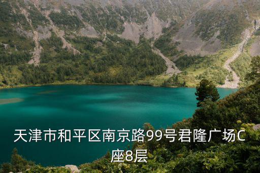 天津市和平區南京路99號君隆廣場C座8層