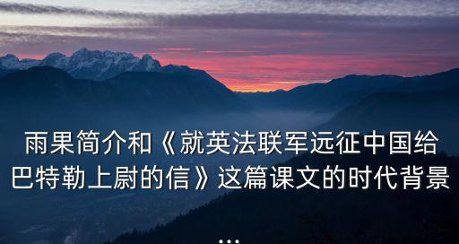 雨果的簡介,法國莎士比亞喬治離開家鄉(xiāng)留下遺物和畫作