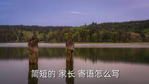 簡短的家長寄語,第二集