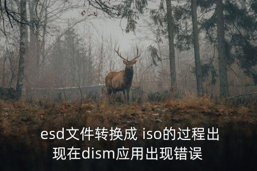  esd文件轉換成 iso的過程出現在dism應用出現錯誤