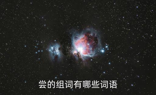 嘗的組詞有哪些詞語