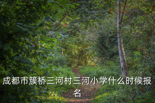成都市簇橋三河村三河小學什么時候報名
