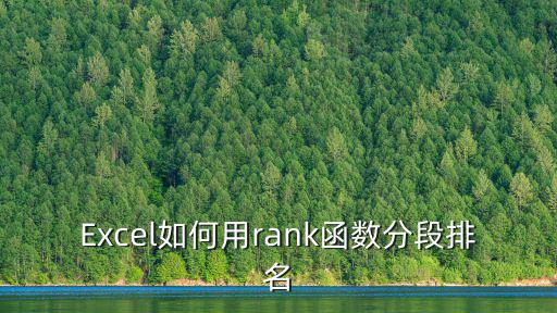 Excel如何用rank函數分段排名