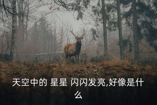 天空中的 星星 閃閃發亮,好像是什么