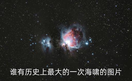 誰有歷史上最大的一次海嘯的圖片