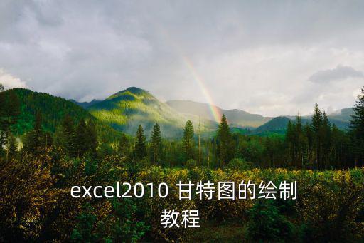excel甘特圖,用excel繪圖甘特圖步驟如下