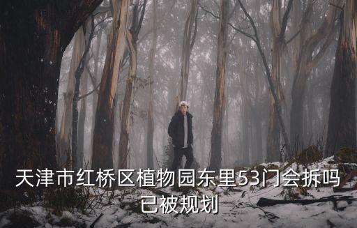 天津市紅橋區植物園東里53門會拆嗎已被規劃