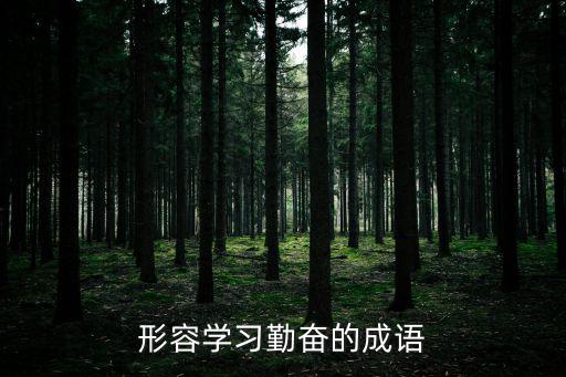 形容學習勤奮的成語