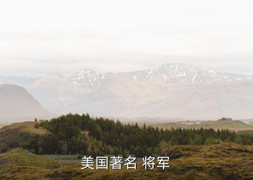 美國著名 將軍