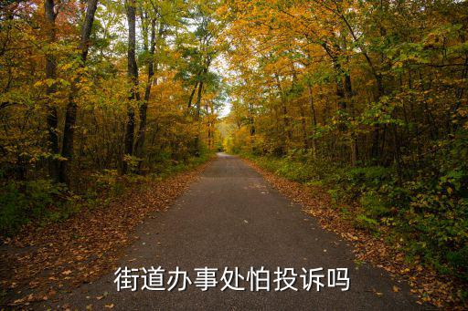 街道辦事處最怕舉報什么，街道辦事處怕投訴嗎