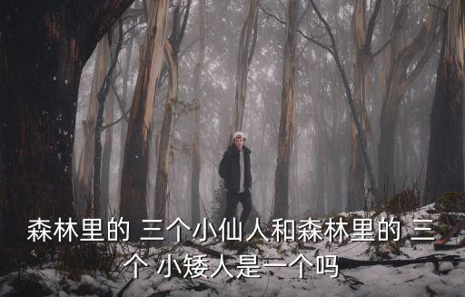 森林里的 三個小仙人和森林里的 三個 小矮人是一個嗎