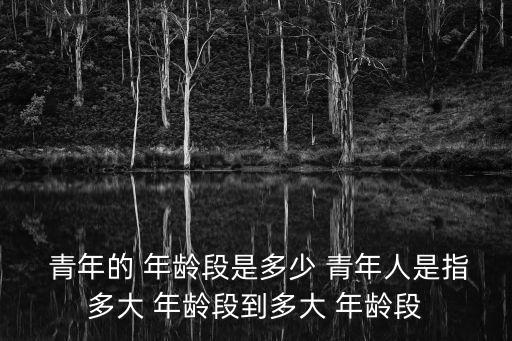  青年的 年齡段是多少 青年人是指多大 年齡段到多大 年齡段