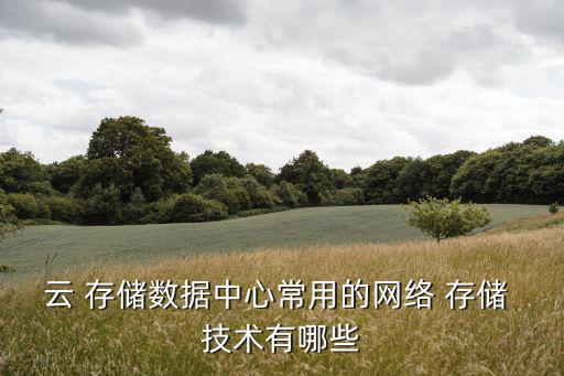 云存儲技術,云存儲是一種將儲存資源放在云端供人訪問方案
