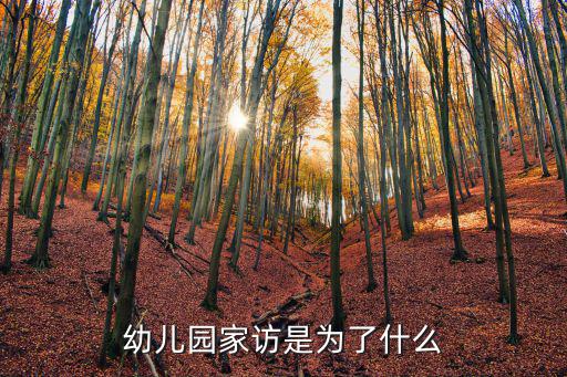 幼兒園家訪是為了什么