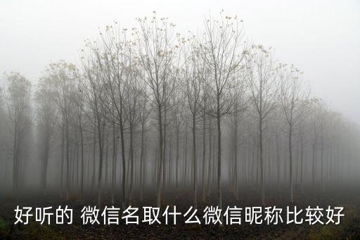 好的微信名,選擇好的吉祥性格很重要!
