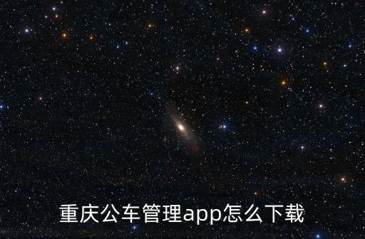 重慶公車(chē)管理app怎么下載