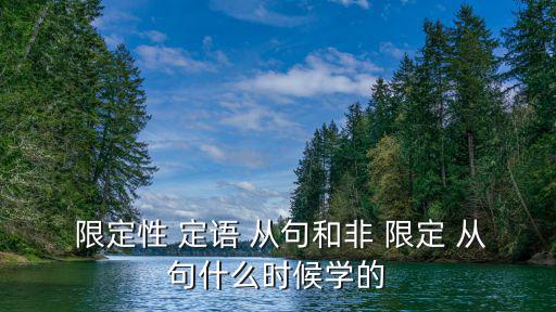 限定性定語從句,英國漢語