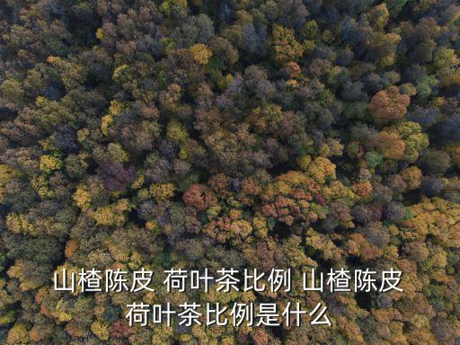  山楂陳皮 荷葉茶比例 山楂陳皮 荷葉茶比例是什么