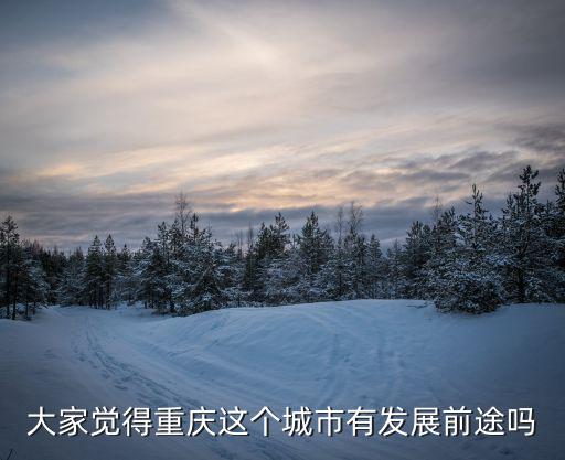 大家覺得重慶這個(gè)城市有發(fā)展前途嗎