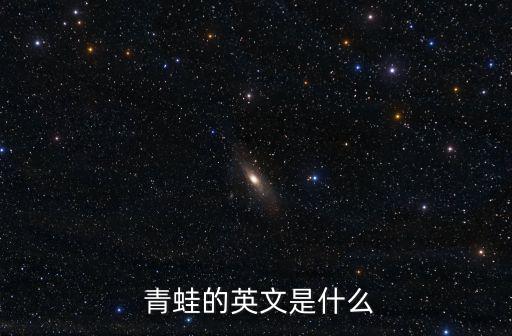  青蛙的英文是什么