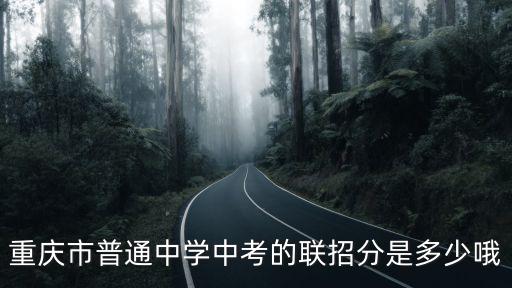 重慶市普通中學中考的聯(lián)招分是多少哦