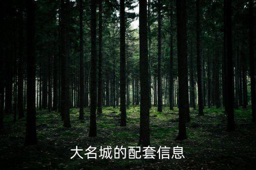 大名城的配套信息