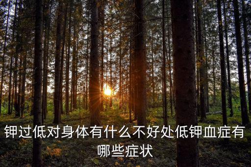 低血鉀的癥狀及危害,高鉀可降低心肌應激嚴重者可出現心力衰竭