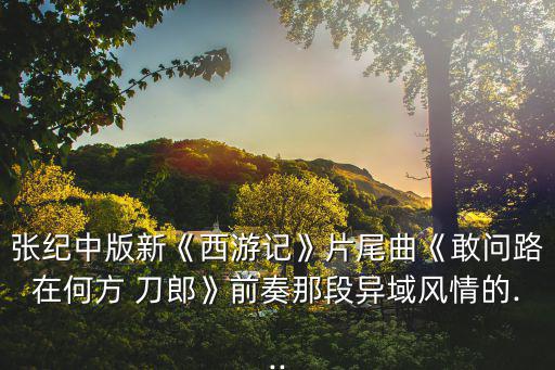 刀郎木卡姆,新版西游記開機儀式張紀中:歌手定下來