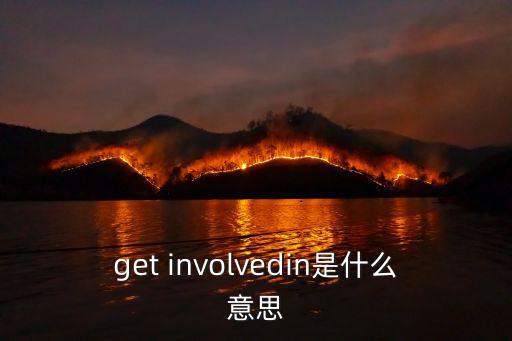 get involvedin是什么意思