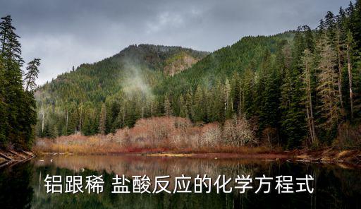 鋁和稀鹽酸反應(yīng),兩性氫氧化鋁與酸反應(yīng)生成鹽和水