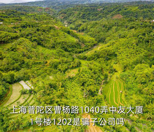 上海普陀區曹楊路1040弄中友大廈1號樓1202是騙子公司嗎