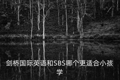 劍橋國際，劍橋國際英語和SBS哪個更適合小孩學