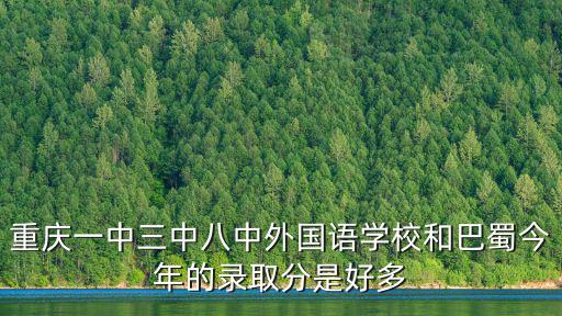 重慶一中三中八中外國語學(xué)校和巴蜀今年的錄取分是好多