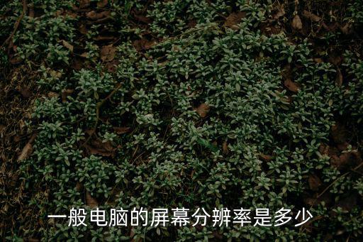 一般電腦的屏幕分辨率是多少