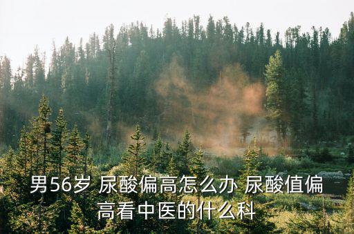 男56歲 尿酸偏高怎么辦 尿酸值偏高看中醫的什么科