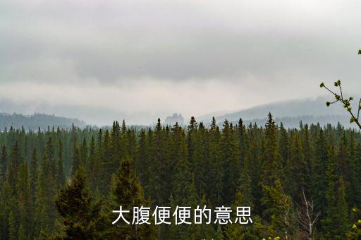  大腹便便的意思
